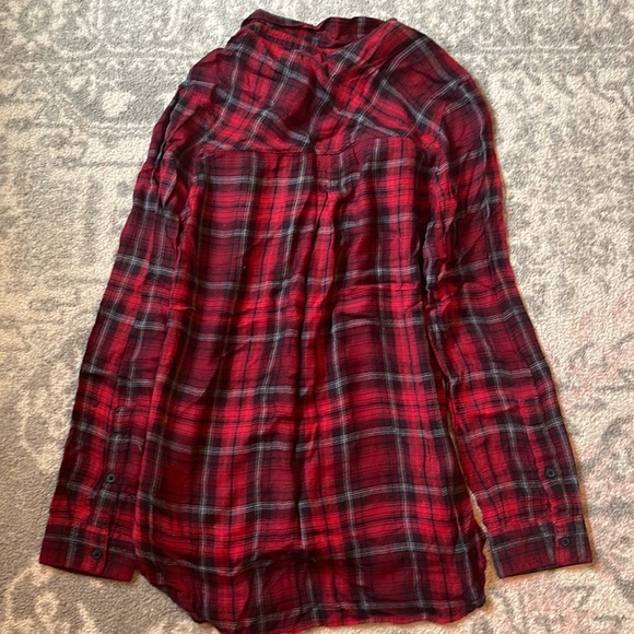 BDG Red Plaid Shirt - Picture 4 of 4